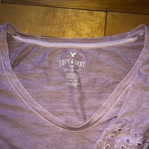 fancy american eagle tee